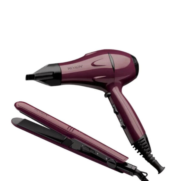 Revlon HairDryer & Straightener Set | 2kw Dryer, 210