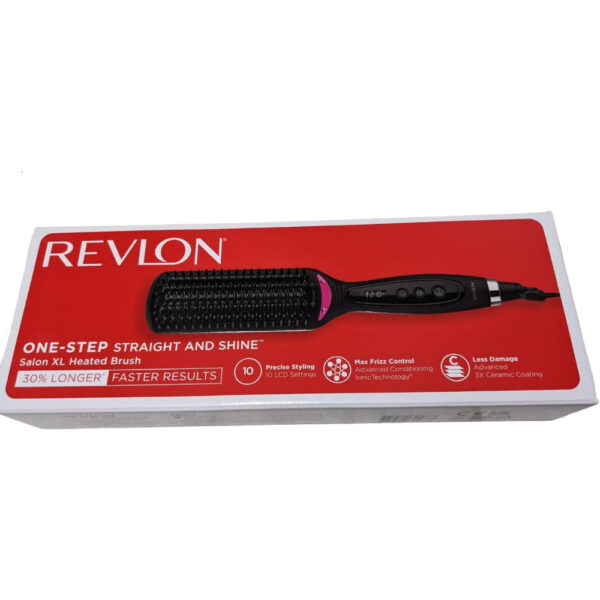 Revlon One Step Heated Brush | Straight & Shine | 10 Sett