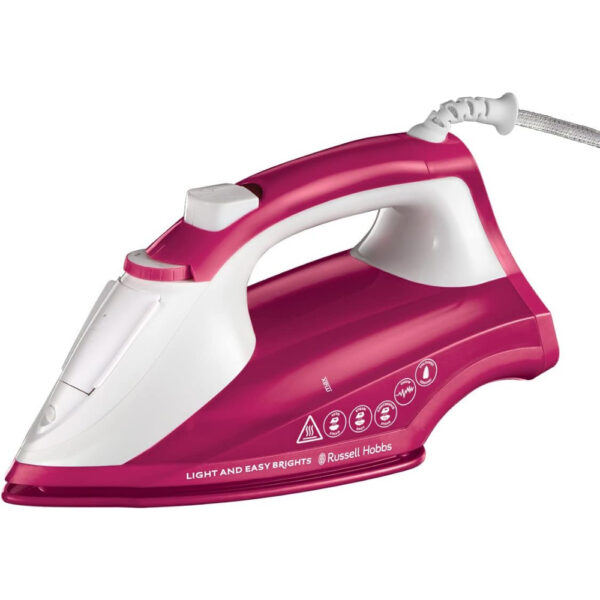 Russell Hobbs Iron | 2400w | Light & Easy Bright | 35g/m | Berry