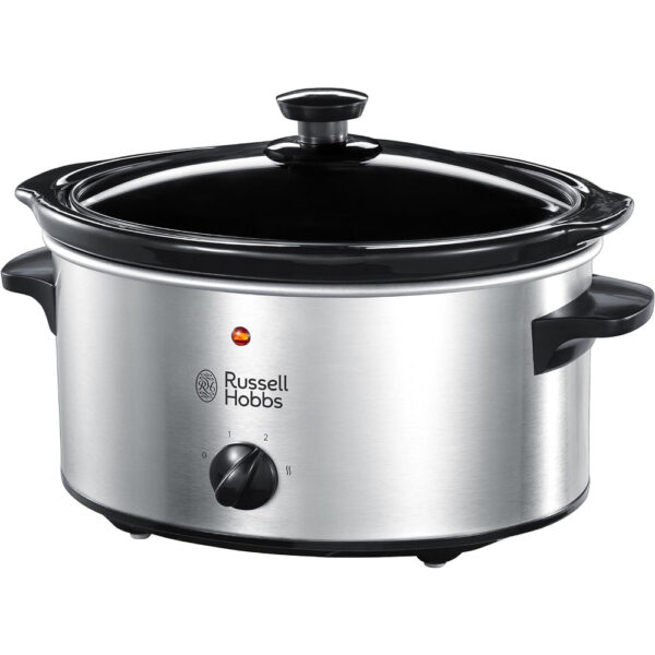 Russell Hobbs Slow Cooker | 3.5L | S/Steel | 3 Heat Setting