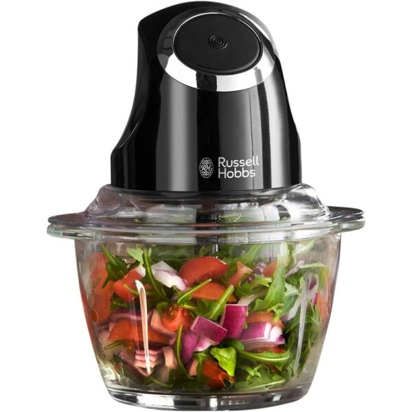 Russell Hobbs Desire Matte Blk | Mini Chopper | 200W, 1L Bowl