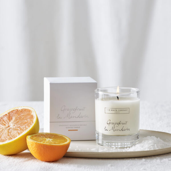 The White Company Grapefruit & Mandarin Signature Candle