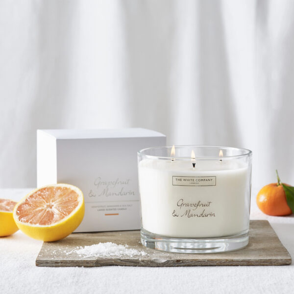 The White Company Grapefruit & Mandarin Large Candle