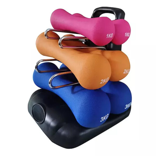 Body Sculpture 12kg Neoprene Dumbbell Tower set