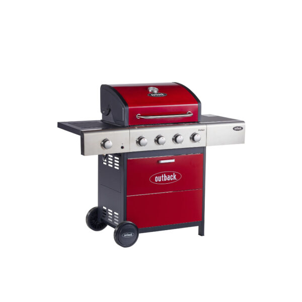 Outback Meteor 4 Burner Gas - Red