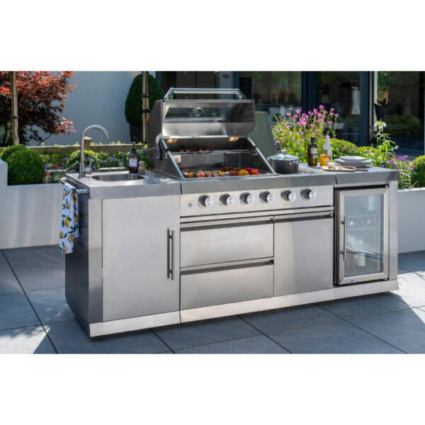 Absolute Pro 4 Burner Barbecue - With fridge and sink