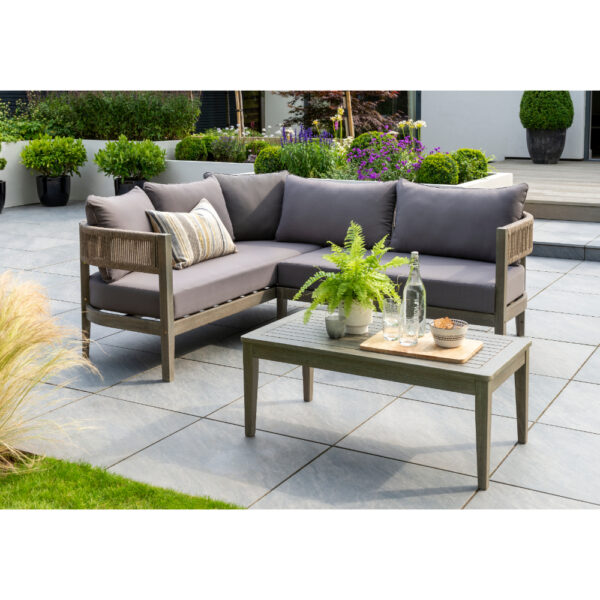 Arden Rope Corner set  (coffee table bench right and bench left)