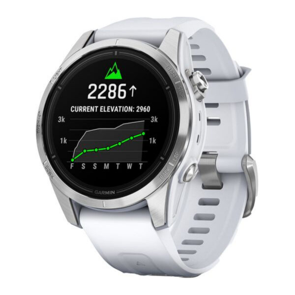 Garmin epix Pro (Gen 2) ? Standard Edition | 42 mm - Silver with Whitestone Band