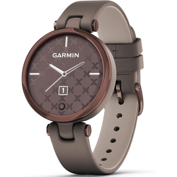 Garmin Lily - Classic Edition - Dark Bronze Bezel with Paloma Case and Italian Leather Band