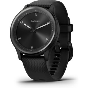 Garmin vivomove Sport - Black Case and Silicone Band with Slate Accents