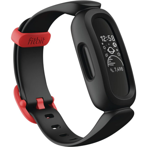 Fitbit Ace 3 Activity-Tracker One Size, Black/Racer Red.