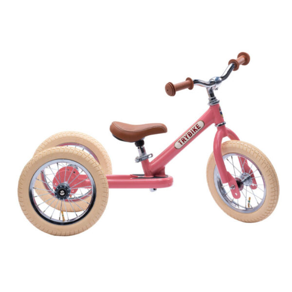 Trybike - Steel 2 In 1 Balance Trike - Vintage Pink