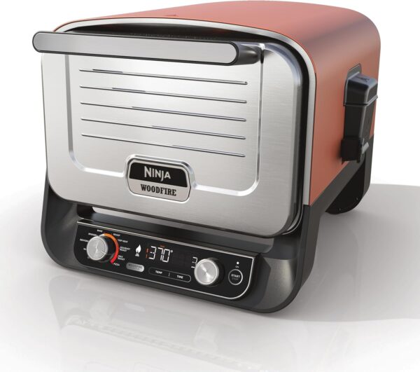 Ninja OO101UK Woodfire Electric Outdoor Oven - Brown & Silver