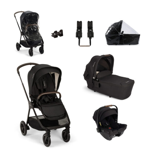 Nuna TRIV next Urbn Bundle, Including PIPA urbn Car Seat, Caviar