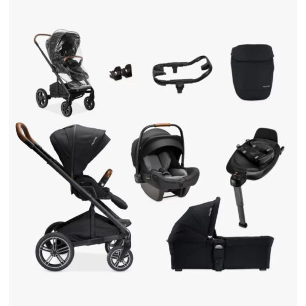 Nuna MIXX next Generation PIPA Bundle, Including PIPA next Car Seat, Caviar