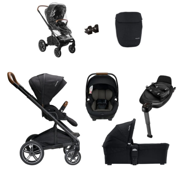 Nuna MIXX next Generation ARRA Bundle, Including ARRA next Car Seat, Caviar