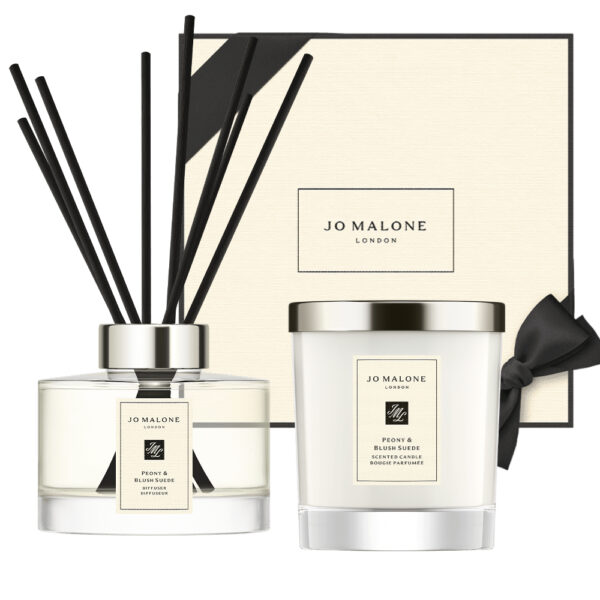 Jo Malone Peony & Blush Suede Home Candle (200g)  and Home Diffuser (165ml) Gift Set