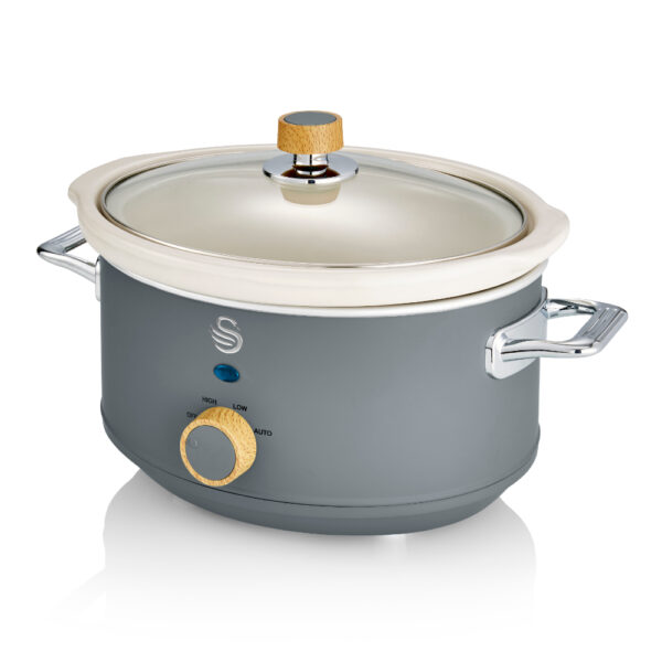 Swan 3.5L Nordic Slow Cooker - Grey