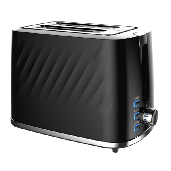 Swan Windsor 2 Slice Textured Toaster Black