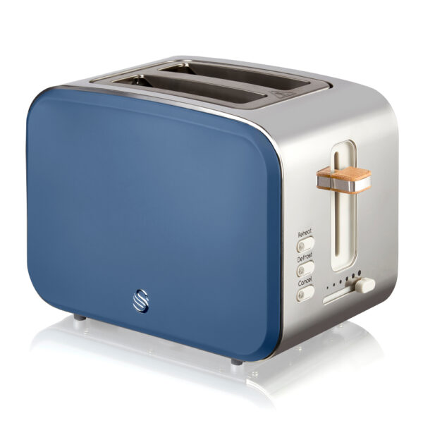 Swan 2 Slice Nordic Style Toaster - Blue