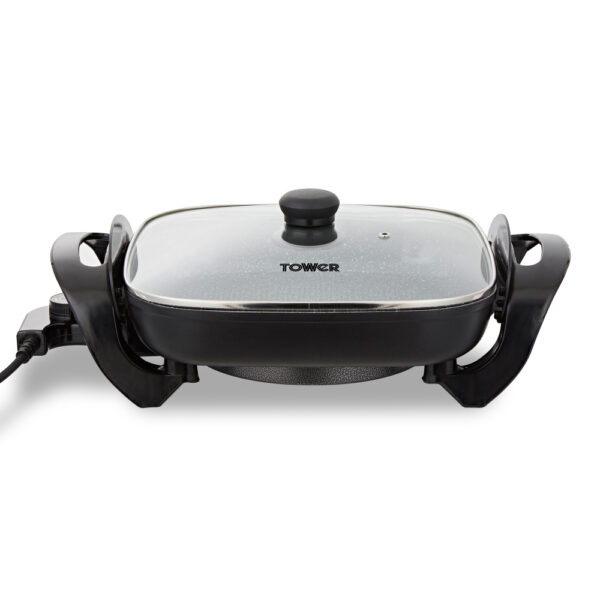 Tower Cerastone Pro 1500W Skillet Electric with Glass Lid