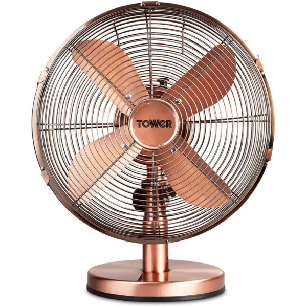 Tower 12 Inch Metal Desk Fan