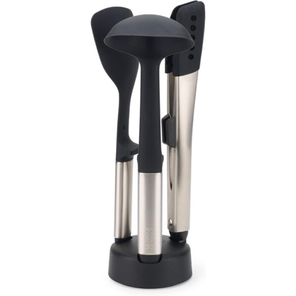 Joseph Joseph Elevate Fusion 3-piece Stainless-steel Utensil Set with Compact Stand