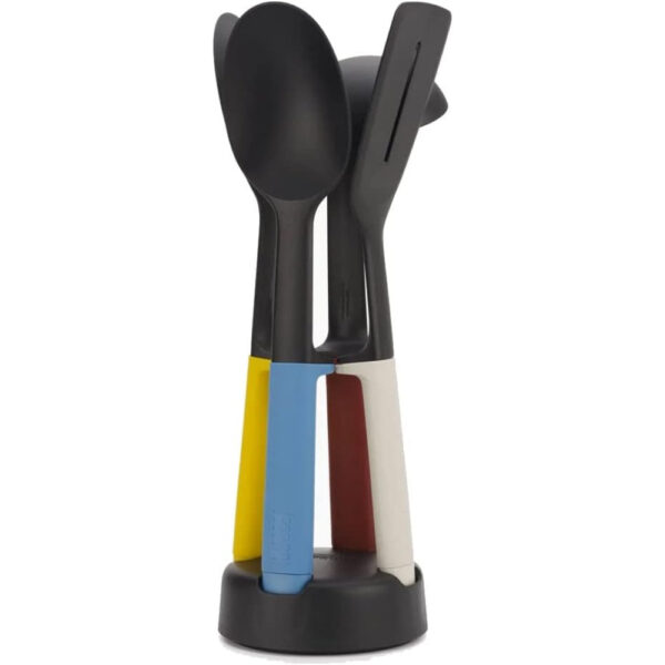 Joseph Joseph Elevate Slim 4-piece Multicolour Utensil Set with Storage Stand