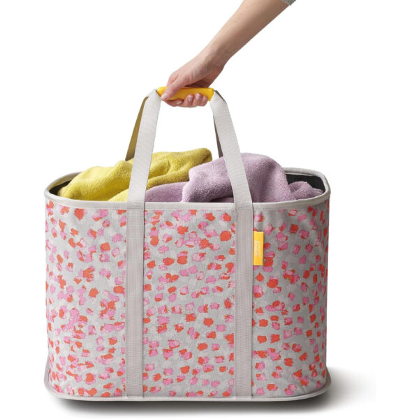 Joseph Joseph Hold-All Max Peach Collapsible 55L Laundry Basket