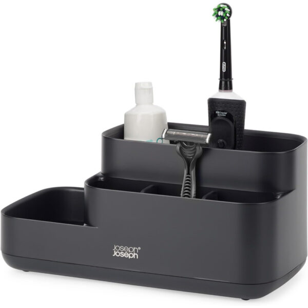 Joseph Joseph EasyStore Matt Black Bathroom Storage Caddy