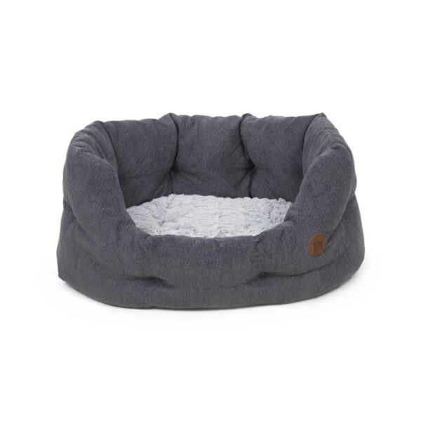 Petface Slate Grey High Oval Pet Bed X-Large