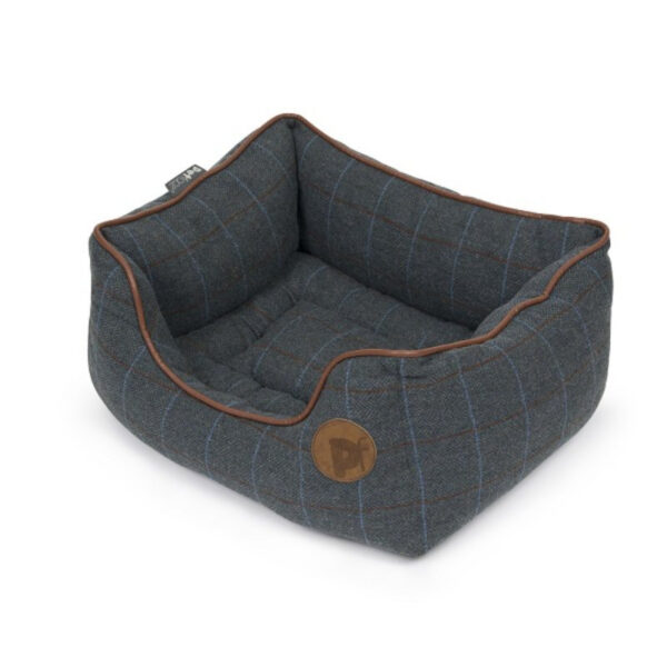 Petface Twilight Tweed Square Bed Small