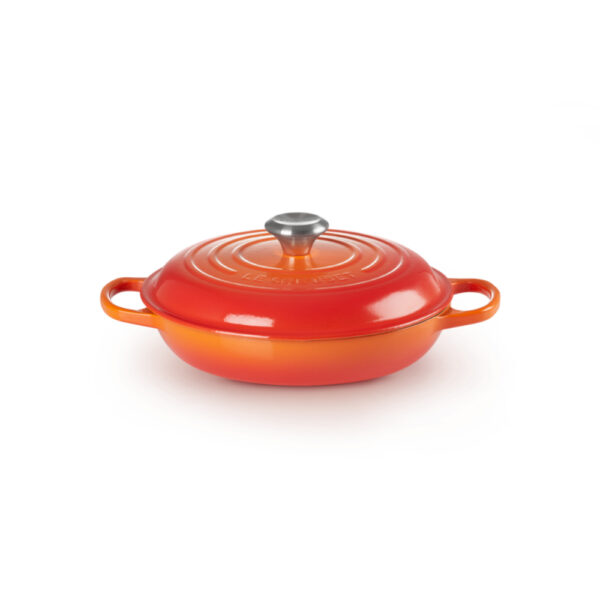 Le Creuset Cast Iron 26cm  Shallow Casserole  Volcanic