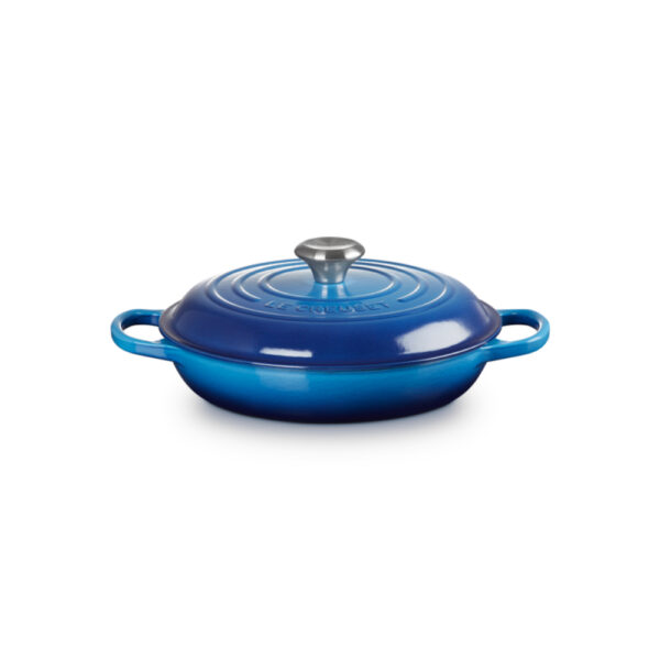 Le Creuset Cast Iron 26cm  Shallow Casserole Azure