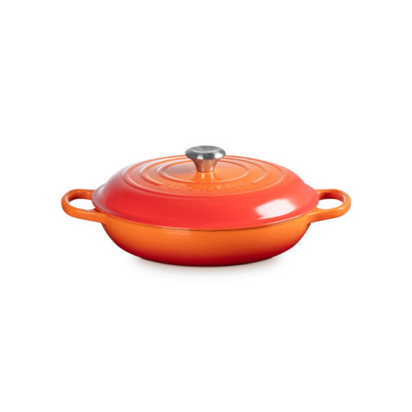 Le Creuset Cast Iron 30cm  Shallow Casserole  Volcanic