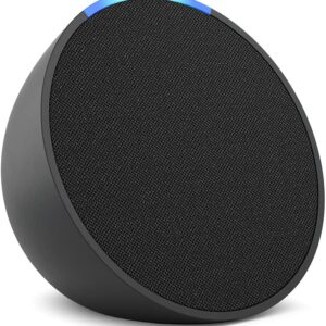 Amazon Echo Pop, Full sound compact Wi-Fi and Bluetooth smart speaker, Charcoal
