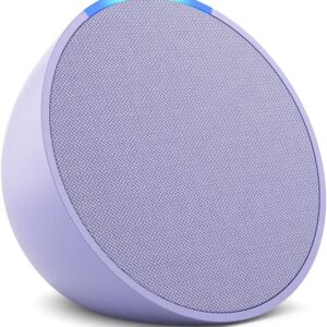 Amazon Echo Pop, Full sound compact Wi-Fi and Bluetooth smart speaker, Lavender Bloom