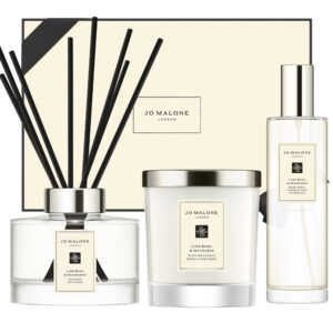 Jo Malone Lime Basil & Mandarin Home Candle (200g), Home Diffuser (165ml) and Home Spray (100ml) Gift Set