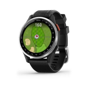 Approach® S44, Silver Aluminium Bezel with Black Silicone Band