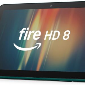 Amazon Fire HD 8 tablet, 8" HD Display, 3 GB memory, 32 GB, designed for portable entertainment, Emerald, – with ads