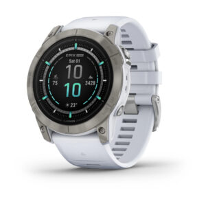 Garmin epix™ Pro (Gen 2) – Sapphire Edition | 51 mm, Titanium with Whitestone Band