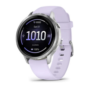 Garmin Venu 4 (41mm), GPS, Wi-Fi, Gray w/ Silver + Periwinkle, Smart Watch