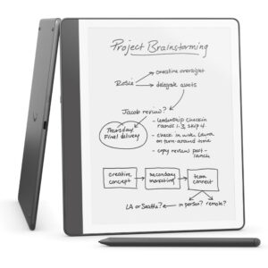 Amazon Kindle Scribe (32 GB) – Redesigned display, Includes Premium Pen – Tungsten Grey