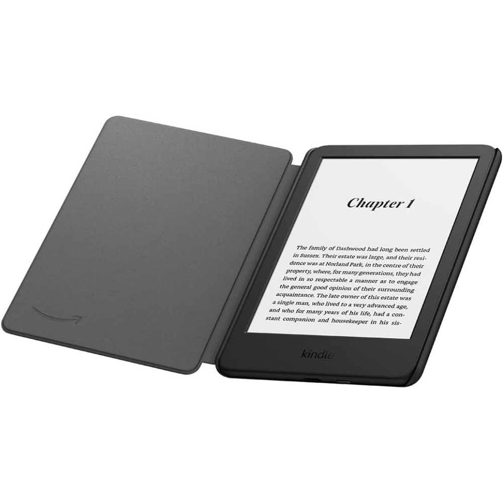 Amazon Kindle Case, Thin and Lightweight, Foldable Protective Cover - Fabric (Black) **Kindle not included** - Image 2