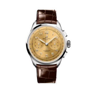 Breitling Premier B09 Chronograph 40mm Brown Strap Copper Dial
