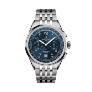 Breitling Premier B01 Chronograph 42 Stainless Steel Bracelet Blue Face and Dials