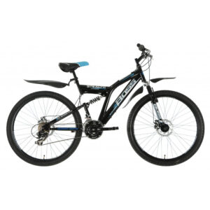 Boss Stealth 26 Black/Blue Mountain Bike