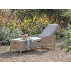 Chedworth Lounger with Coffee Table with Ceramic Top - Sandstone