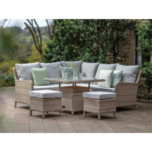 Patagonia Mini Sofa with Adjustable Casual Dining Table & 2 Stools - Willow