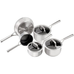 Ninja Zero Stick Stainless Steel 5-Piece Pan Set